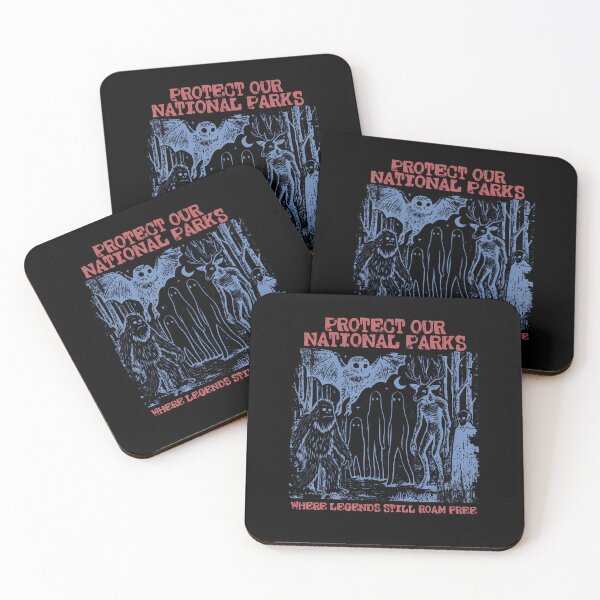 Item preview, Protect Our National Parks Mothman Cryptid Weirdcore Horror designed and sold by Pider-Vampire.