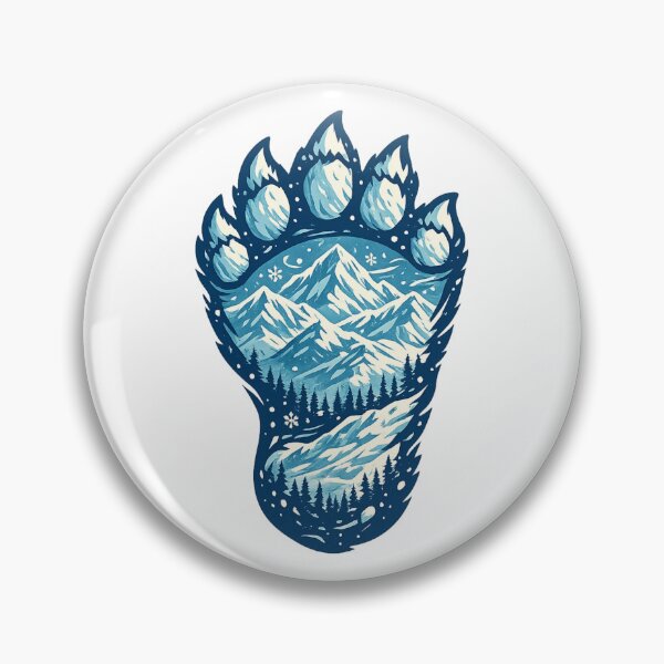 Item preview, Snowy Mountain Yeti Track designed and sold by happycottage.
