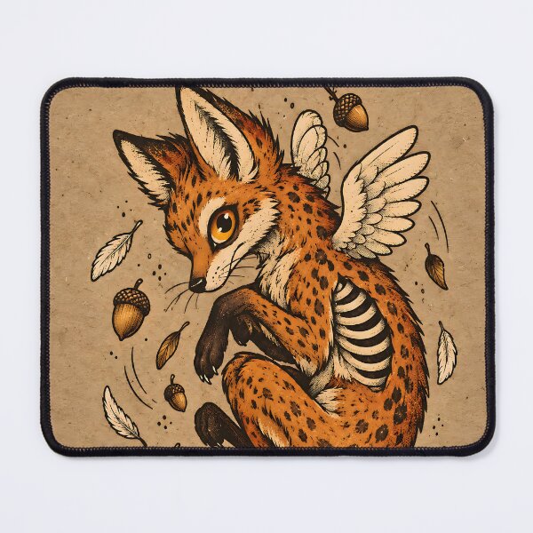 Item preview, Mystical Spirit Fox with Angel Wings designed and sold by Pure Craft.
