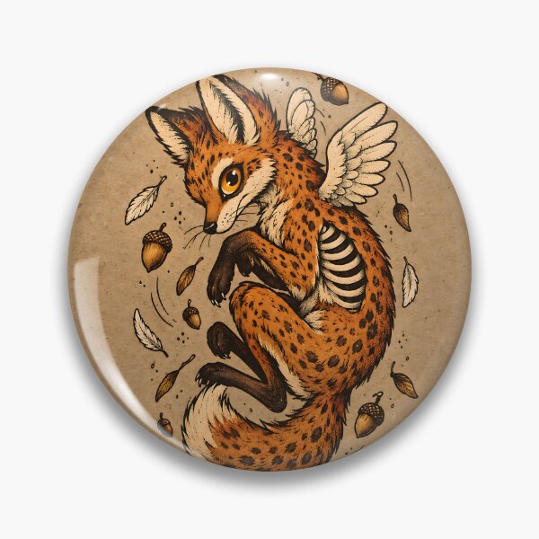 Item preview, Mystical Spirit Fox with Angel Wings designed and sold by Pure Craft.