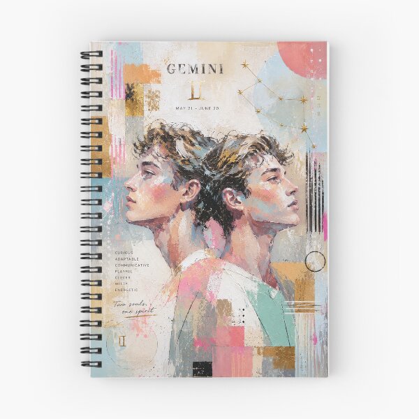 Item preview, Gemini Zodiac Painting – The Twins designed and sold by GalleryKauffeld.