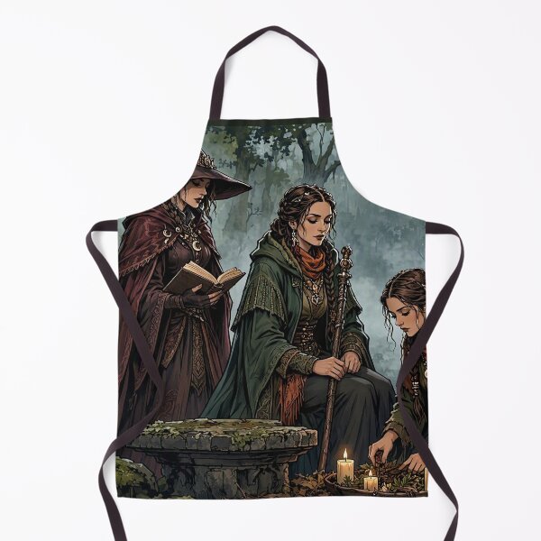 Item preview, Three Witches of the Autumn Wood designed and sold by Roberta Calabrese.
