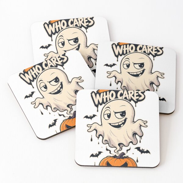 Item preview, Boo Who Cares Funny Ghost Meme Halloween T-Shirt Design designed and sold by KIDEnia.