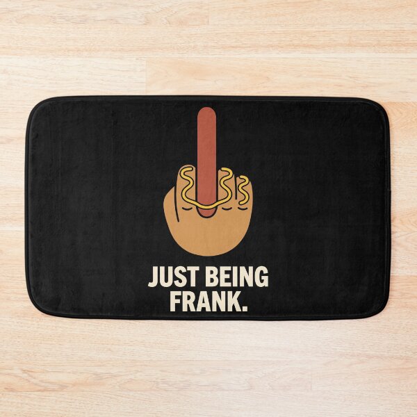 Item preview, Funny Hotdog Middle Finger Gesture Just Being Frank Humor designed and sold by Amir Faysal.