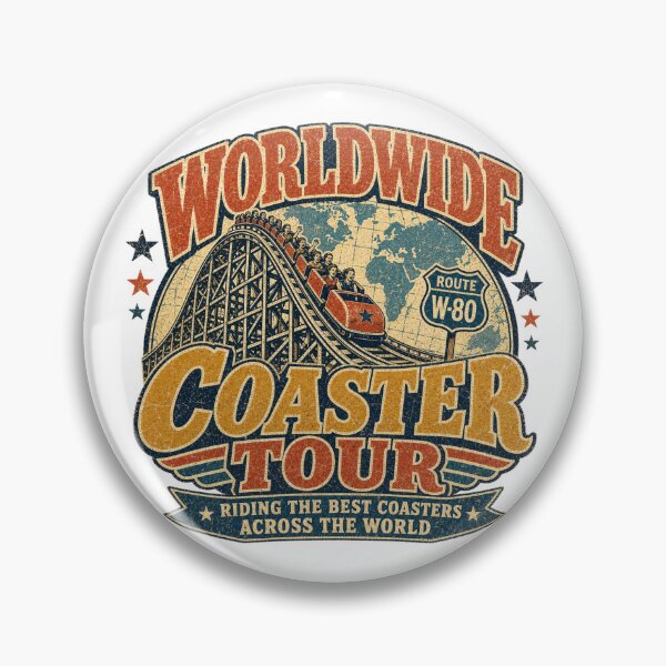 Item preview, Worldwide Coaster Tour - Riding The Best Coasters Across The World designed and sold by NicheWearStudio.
