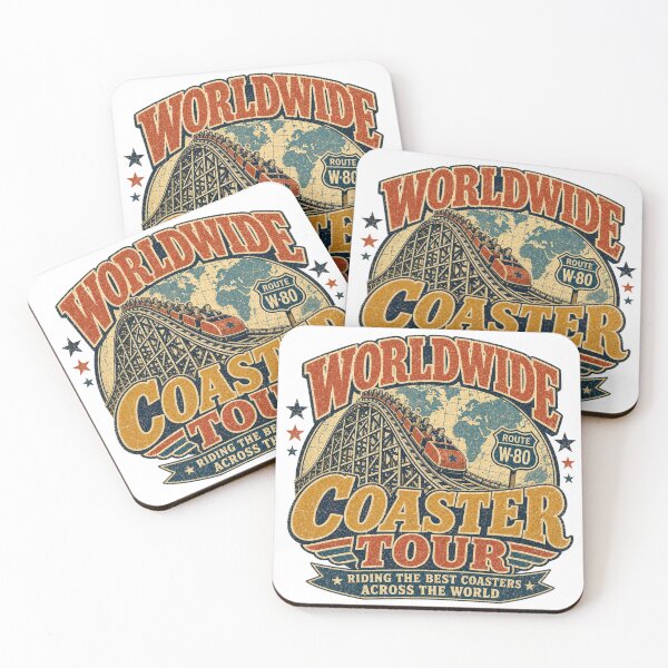 Item preview, Worldwide Coaster Tour - Riding The Best Coasters Across The World designed and sold by NicheWearStudio.