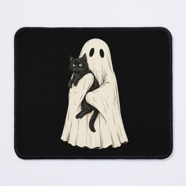 Item preview, Ghost Holding Black Cat Cute Spooky Halloween designed and sold by Kladhadredo.