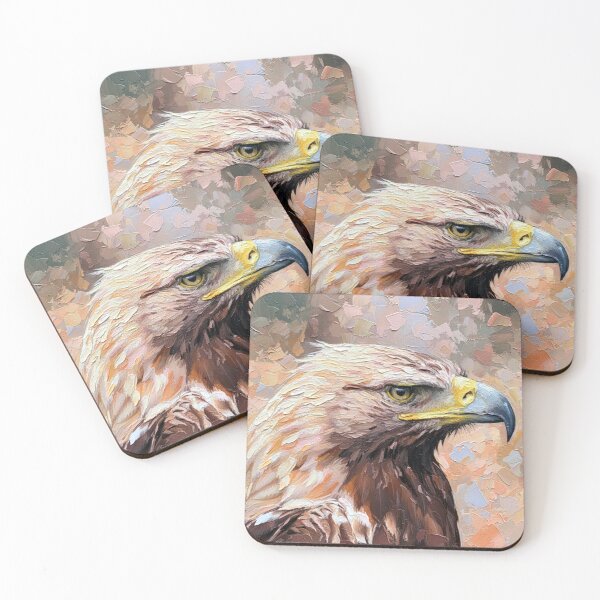 Item preview, A close-up of an eagle with an oil painting effect. designed and sold by Nifashedji.