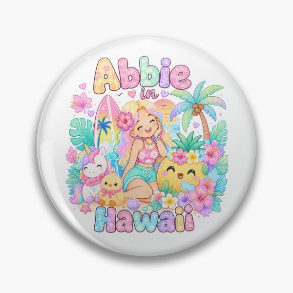 Item preview, Abbie Name Gift Kawaii Hawaii Pastel fall rainbow designed and sold by TheChalkyFox.