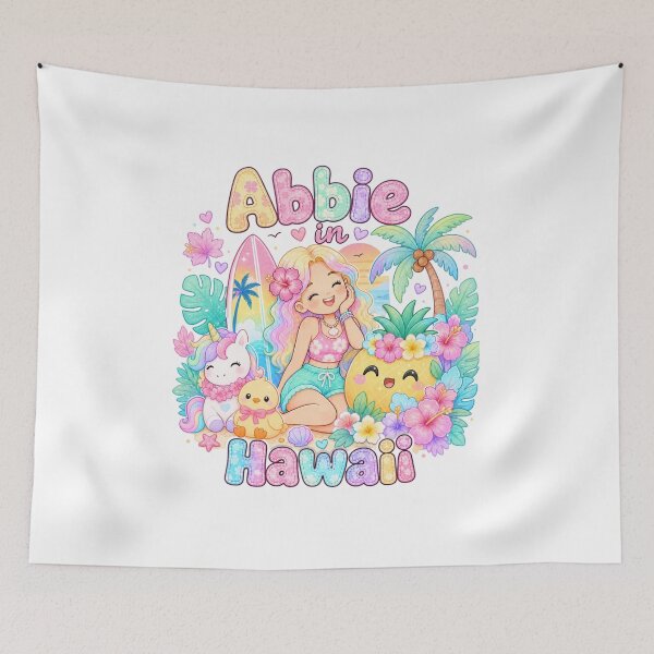 Item preview, Abbie Name Gift Kawaii Hawaii Pastel fall rainbow designed and sold by TheChalkyFox.