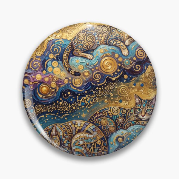 Item preview, Cosmic Feline Stargazing Mosaic designed and sold by francisamazon.