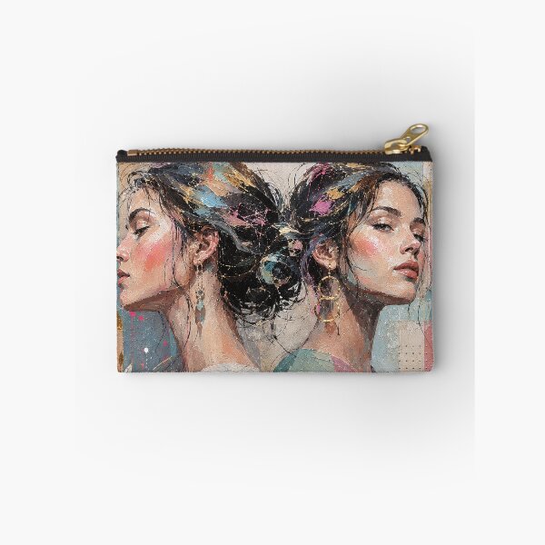 Item preview, Gemini Zodiac Painting – The female Twins designed and sold by GalleryKauffeld.