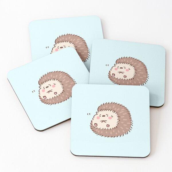Item preview, Nervous Hedgehog Rolling Into a Ball designed and sold by Chunu Doodles.