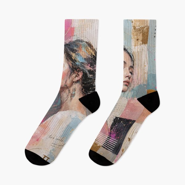 Item preview, Gemini Zodiac Painting – The female Twins designed and sold by GalleryKauffeld.