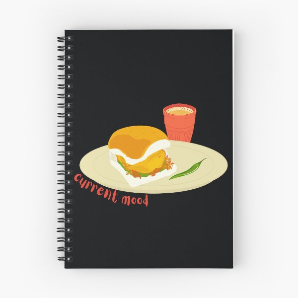 Item preview, Current Mood: Vada Pav & Cutting Chai - Cute Indian Food Art designed and sold by theukiyocafe.