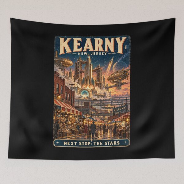 Item preview, Kearny New Jersey – Next Stop: The Stars designed and sold by ChickenFund.