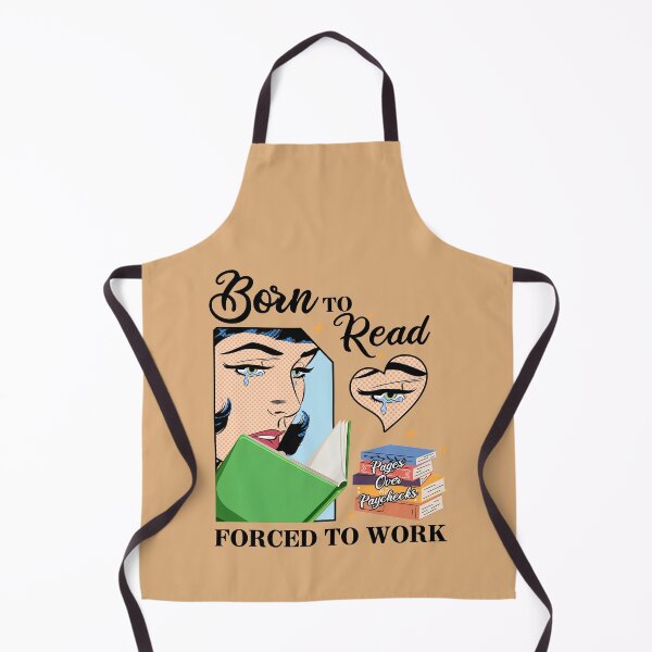 Item preview, Born To Read Forced To Work Retro Reader designed and sold by Spyshirt.
