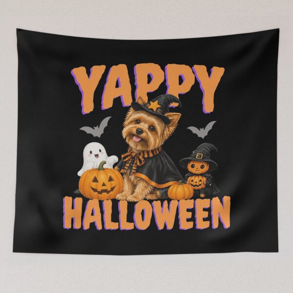 Item preview, Yappy Halloween Yorkie designed and sold by EusebiaParro.