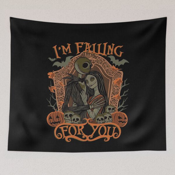 Item preview, Im Falling For You Spooky Skeleton Romantic Couple Autumn Halloween designed and sold by TheHellIWontSh.