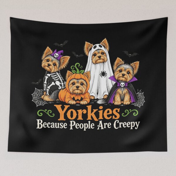 Item preview, Yorkies Because People Are Creepy designed and sold by EusebiaParro.