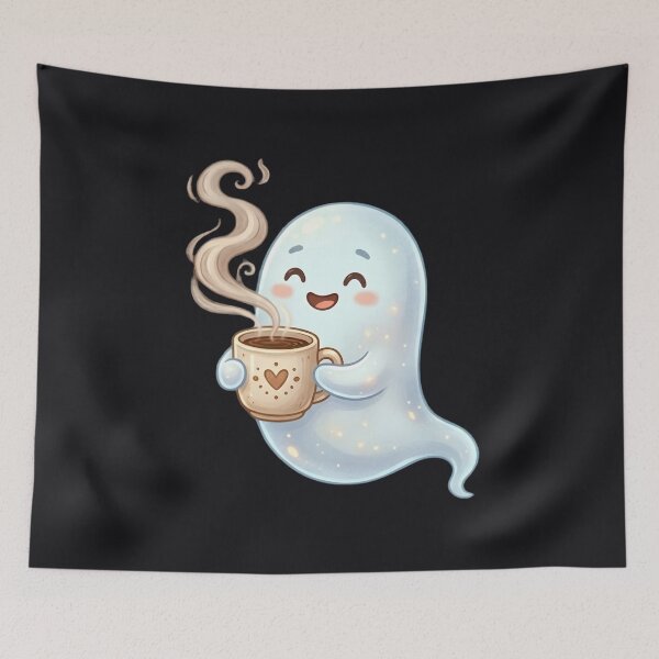 Item preview, Cute Ghost Coffee Lover Cozy Halloween Gift designed and sold by Sycamorre.