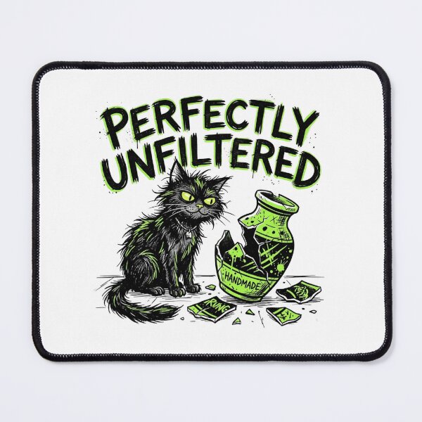 Item preview, Perfectly Unfiltered - Funny Bad Cat Broken Vase Grunge designed and sold by Sanan Israyilli.
