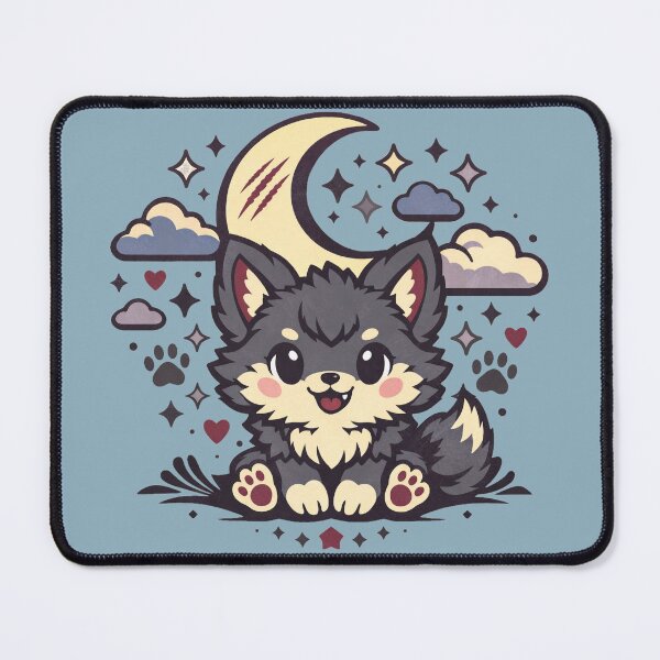 Item preview, Cute Werewolf Halloween | Spooky Kawaii Moonlight Design designed and sold by Meivelle.