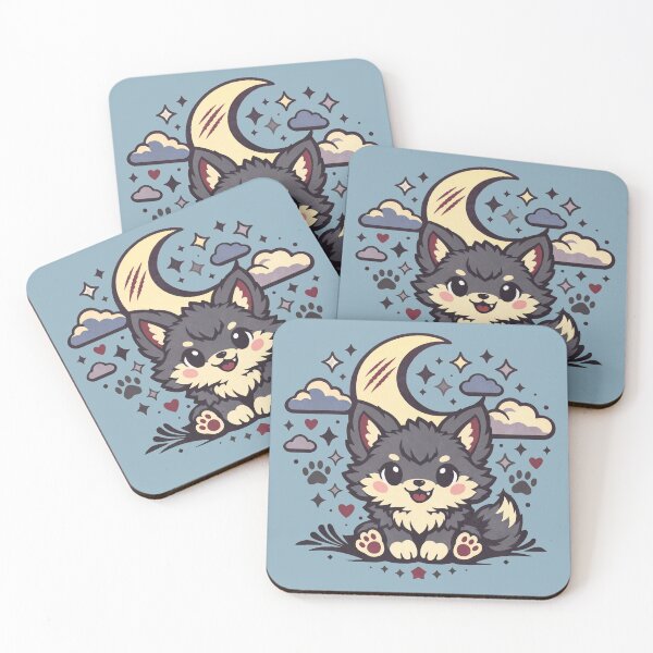 Item preview, Cute Werewolf Halloween | Spooky Kawaii Moonlight Design designed and sold by Meivelle.