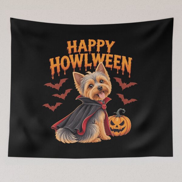 Item preview, Happy Howloween Yorkie designed and sold by EusebiaParro.