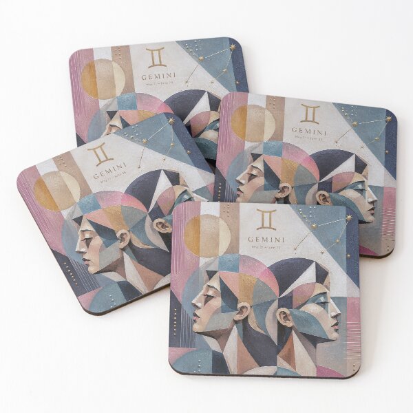 Item preview, Gemini Zodiac Painting – The Twins designed and sold by GalleryKauffeld.
