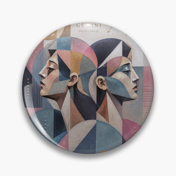 Item preview, Gemini Zodiac Painting – The Twins designed and sold by GalleryKauffeld.
