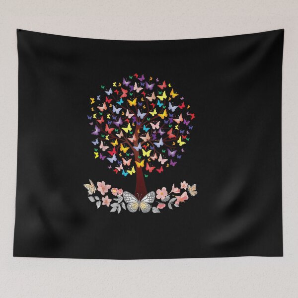 Item preview, Butterfly Tree of Life Floral Nature Garden designed and sold by BuncoHearas.
