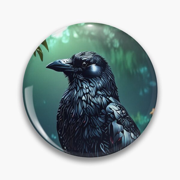 Item preview, Crow with Flowers designed and sold by PicassosParadox.
