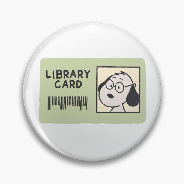 Item preview, snoopy library card designed and sold by liveawhimsylife.