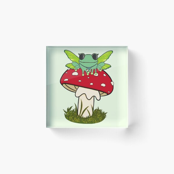 Item preview, Fairy Froggie On Mushroom designed and sold by bloomintoyoubiy.