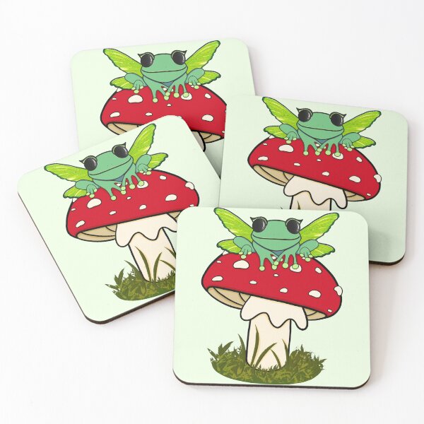 Item preview, Fairy Froggie On Mushroom designed and sold by bloomintoyoubiy.
