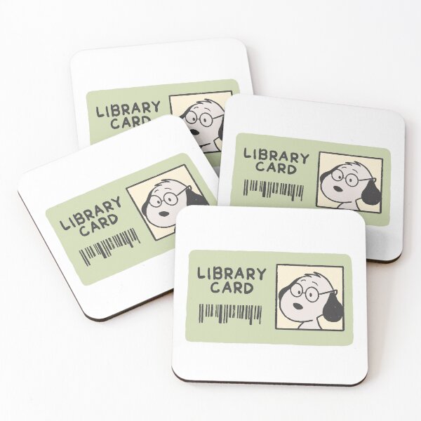 Item preview, snoopy library card designed and sold by liveawhimsylife.