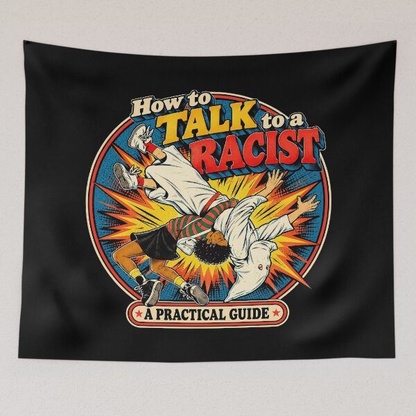 Item preview, Social Just.ice How To Talk To A Rac.ist Retro designed and sold by LuzWilderman.