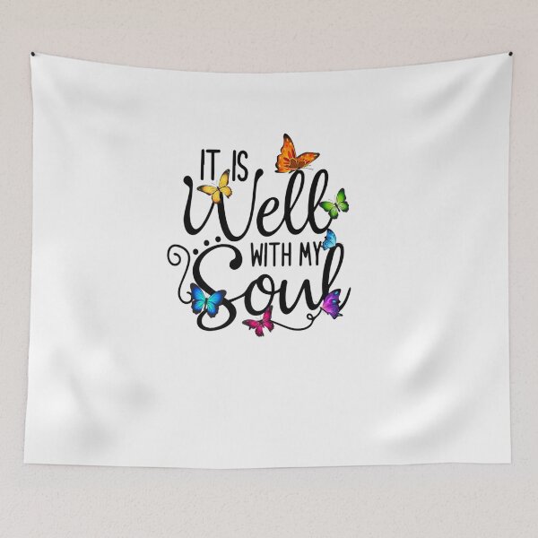 Item preview, It Is Well With My Soul Butterfly Christian Faith designed and sold by BuncoHearas.