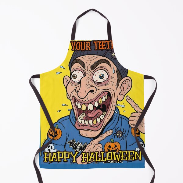 Item preview, Bursh Your Teeth Kids Happy Halloween Funny Spooky Retro Cartoon Art designed and sold by BrainConstip.