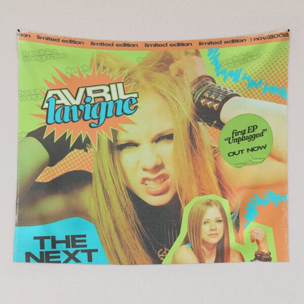 Item preview, Avril Lavigne Original Custom Vintage Music Band Tee Unique Poster Wall Art designed and sold by Cool Robot Bro..
