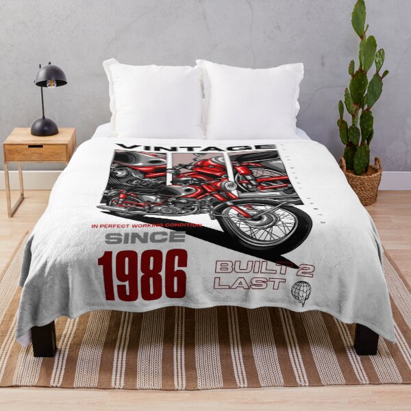 Item preview, Vintage Motorcycle Bikers Motorbike Birthday 1986 designed and sold by JRRTs.