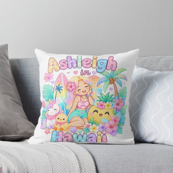 Item preview, Ashleigh Name Gift Kawaii Hawaii Pastel Summer rainbow fall designed and sold by TheChalkyFox.