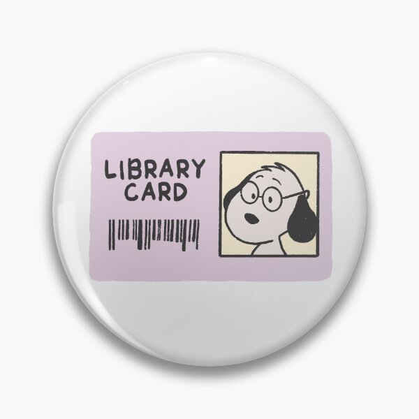 Item preview, snoopy library card designed and sold by liveawhimsylife.