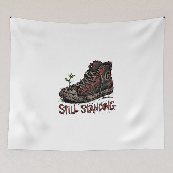 Item preview, Still Standing - Vintage Punk Sneaker and Sprout Resilience designed and sold by Sanan Israyilli.
