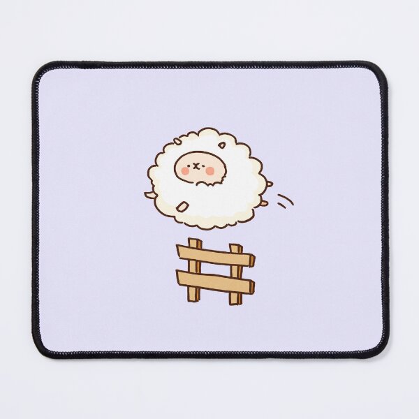 Item preview, Sheep Jumping Over a Wooden Fence designed and sold by Chunu Doodles.