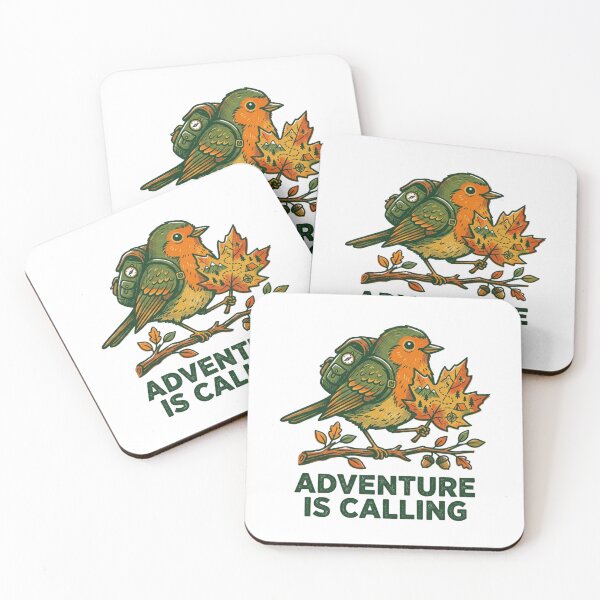 Item preview, Adventure Is Calling - Cute Hiker Bird Autumn Camp Art designed and sold by Sanan Israyilli.