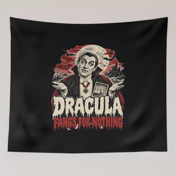 Item preview, Dracula Fangs For Nothing Shirt designed and sold by CerealBoxInk.