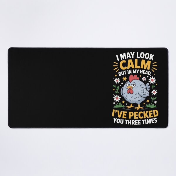 Item preview, I MAY LOOK CALM BUT IN MY HEAD, I’VE PECKED YOU THREE TIMES designed and sold by jkrphoto.