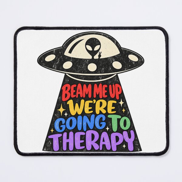 Item preview, Beam Me Up Therapy Alien Humor designed and sold by Spyshirt.